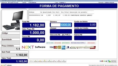 Software para emissão de cupom fiscal